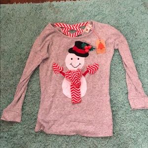 The nose on the snowman fell off